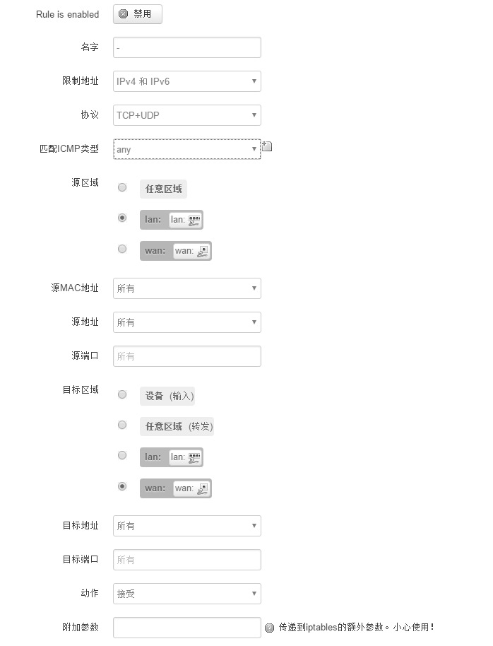 配置面板 配置面板